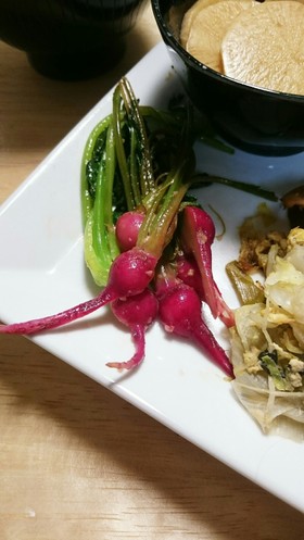簡単☆ラディッシュのバター醤油炒め